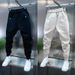 Men's Autumn And Winter New Sweatpants Solid Color Trendy Brand Elastic Embroidery Tied Feet Loose Sports Fashion Break_mkmklike.com