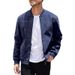 European And American New Autumn Pilot Jacket Coat Cross-Border Men's Casual Plus Size Suede Zipper Stand Collar Top_mkmklike.com