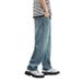 xxbro Men's High Street Loose Fit Jeans – Vintage Washed Straight Leg Denim Pants For Casual & Streetwear Outfits_mkmklike.com