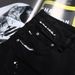 Streetwear Spray-Paint Jeans For Men - Slim Fit Stretch Denim Pants With Washed Finish & Comfortable Tapered Leg_mkmklike.com