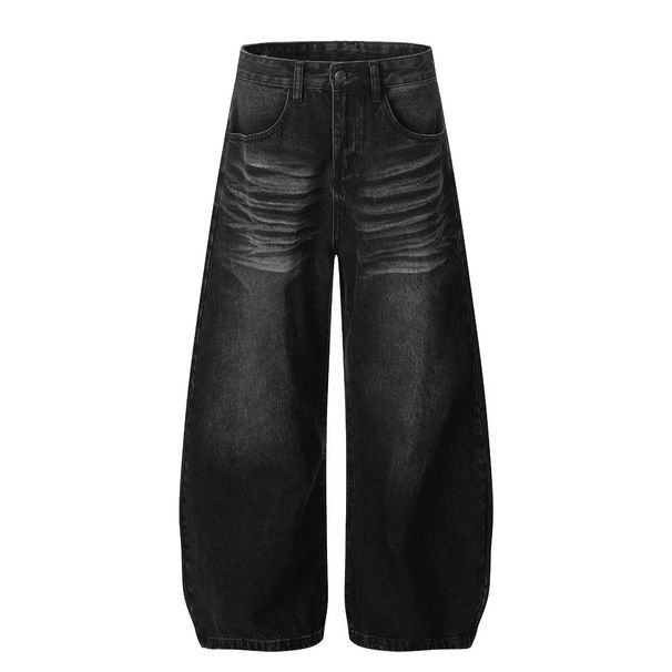 Men's Cleanfit Straight-Leg Jeans – Vintage Washed Denim Pants For Casual & Streetwear – Relaxed Fit (S-3XL)_mkmklike.com