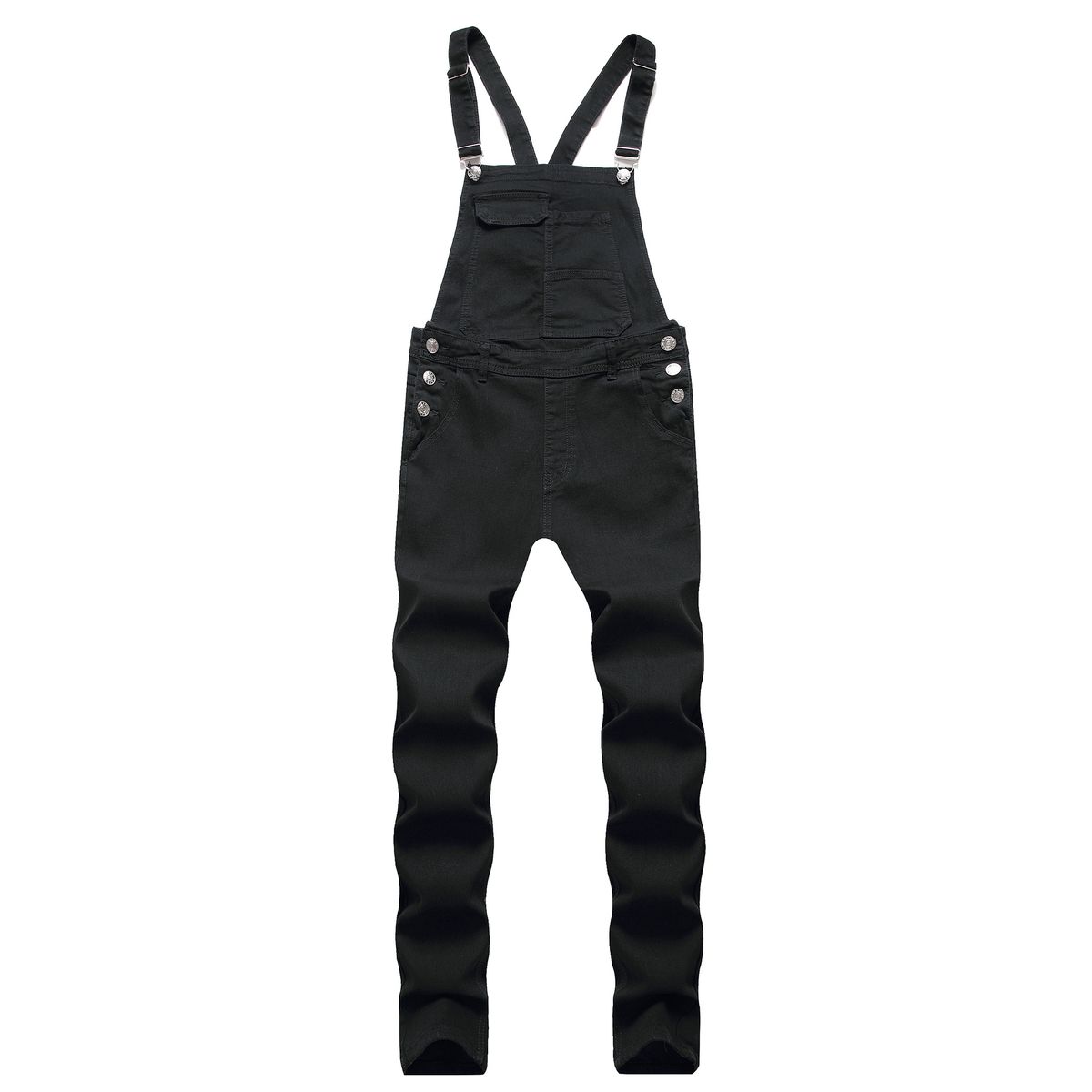 REPPUNK Men's Distressed Denim Overalls Slim Fit Multiple Pockets Straight Leg Jeans For Teens & Young Adults (6 Colors)_mkmklike.com
