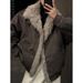 Melard Cool Mountain Eagle Niche Retro Large Plush Stand Collar Design Sense Hong Kong Style Winter Thickened Cotton_mkmklike.com