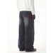 Men's Trendy Wide Leg Jeans Street Style Loose Fit Curved Hem Floor Length Jeans_mkmklike.com