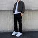 Men's Clothing European American Style High Street Stretch Black Slimming Straight Leg Jeans For Men Casual Versatile Long Denim_mkmklike.com