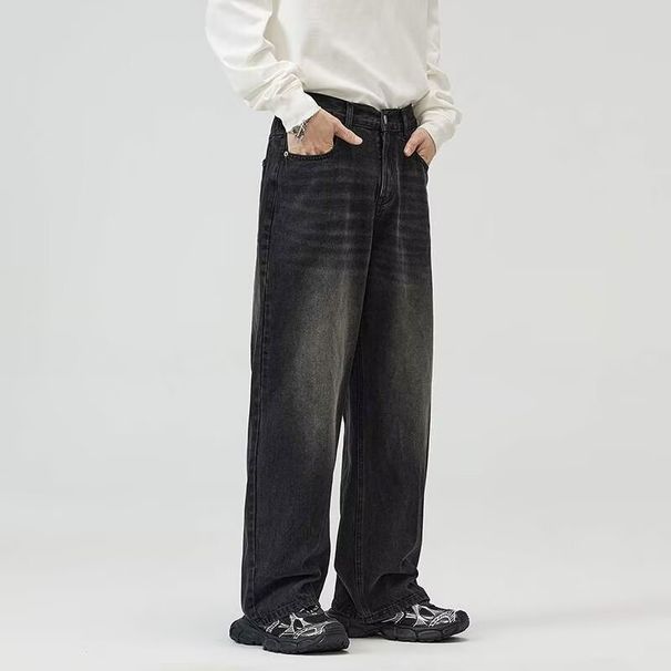 Four New Products Of American Street Men's Clothing, Straight Washed Jeans Are Loose_mkmklike.com