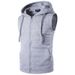 Men's Clothing New Men's Hooded Zipper Pocket Sweater Vest Jacket Hooded Vest M19_mkmklike.com