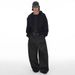 Men's Retro Raw Denim Curved Jeans Loose Fit Summer Trendy Wide Leg Pants Versatile Stylish Loose Straight Leg Jeans_mkmklike.com