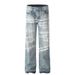 Men's Clothing High Street Vibe Flared Printed Jeans Handsome Pants For Men And Women Spring And Autumn_mkmklike.com