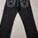 E-commerce American High Street Fashion Brand Jeans, White With Thick Stitching, Buddha Religion Straight-leg Casual_mkmklike.com