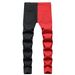 Men's Clothing Korean Style Trendy Patchwork Slim Fit Casual Men's Pants_mkmklike.com