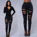 Women's ripped jeans women's pencil pants women's jeans_mkmklike.com
