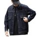 Quality Large Size Men's Spring And Autumn New Anti-fading Denim Jacket Men's Loose Elastic Lapel Jacket_mkmklike.com