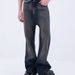 Men's Clothing Men's Mud-Dyed Flare Jeans - Vintage Washed Bootcut Denim Pants (Navy, S-XXL) Fashion Trends_mkmklike.com