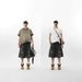 Men's Distressed Denim Shorts With Splatter Paint Design, Loose Fit Cargo Shorts For Summer Casual Style_mkmklike.com