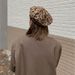 Hot Sale Women's New Wool Beret Ladies Winter Casual Fashion Leopard Hat Spring Autumn Female Windproof Keep Warm Solid Flat Cap_mkmklike.com