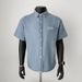 Men's Clothing Summer Thin Workwear Retro Light Blue Casual Short Sleeved Soft Denim Shirt High End Trendy Tops_mkmklike.com