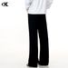 Men's Clothing Vintage Flare Jeans Retro Stretch Denim Pants With Cleanfit Slimming Design, Comfortable Loose Fit, Classic Black & Gray_mkmklike.com