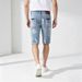 Men's Clothing Men's Stretch Denim Shorts – Trendy Splatter Print & Comfort Fit (Sizes S-2XL)_mkmklike.com