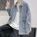 Loom Hong Kong Style Cool Denim For Men Korean Version Trendy Loose BF European And American Street Fashion Brand Ins Retro_mkmklike.com