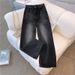 Loose Fit Vintage Washed Jeans – High Waist Wide Leg Comfort Stretch Denim Pants For Women_mkmklike.com