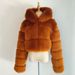 Women's Winter Thickened Artificial Fur Coat Short Jacket Fashion Large Size_mkmklike.com