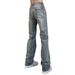 Boys' High-End And Handsome Straight Leg Jeans, Men's Casual High Street Long Pants, Spring Style_mkmklike.com
