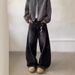 American Retro Cleanfit Cat Whisker Scimitar Jeans Men's And Women's High Street Loose Design Straight Wide-leg Trousers_mkmklike.com