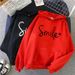 Women's clothing 2023 new autumn letter hooded loose ladies sweatshirt women's tops _mkmklike.com