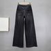 Women's Heavy Duty Wide Leg Jeans Rhinestone Embellished High Waisted Loose Slimming Extra Long Pants Autumn New_mkmklike.com
