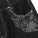 Vibe Trendy Brand Design Wide-Leg Jeans Men's High Street Fashion Three-Dimensional Deconstructed Personality Pocket_mkmklike.com