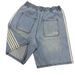 Men's Clothing Y2K Harajuku High Quality HCW Loose Jeans Embroidered Stripes Retro Loose Denim Shorts_mkmklike.com