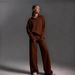 2025 New Cross-Border European And American Autumn Winter Polo Collar Casual Fashion Pullover + Wide-Leg Long Pants_mkmklike.com
