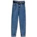 Women's Denim Straight Pants Female Student Autumn Wear New Slim High Waist Loose Nine Points Harem Carrot Pants_mkmklike.com