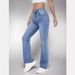 Women's Clothing High Waist Women's Straight Light Blue Jeans Slim Fit Versatile_mkmklike.com