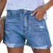 Fashionable new style worn-out jeans shorts for ladies_mkmklike.com