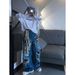 Men's Clothing Trendy Men's Summer Jeans Hip Hop High Street Style Personalized Letter Cool Trousers Style For Formal & Casual_mkmklike.com