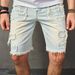 Men's Clothing Men's Denim Retro Loose Mid Pants Men's Shorts Wide Leg Five Quarter Pants_mkmklike.com