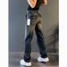 Men's Clothing Men's Smoky Gray Washed Retro Straight Leg Jeans Style High Street Loose Fit Slimming Casual Slightly Flared Trousers_mkmklike.com