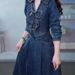 High End Denim Dress New Women's Early Autumn Vacation Two Pieces Slim Fit Slimming Temperament, Light Luxury And_mkmklike.com