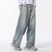 American High Washed Jeans For Men Loose Street Straight Vibe Style Versatile Wide-Leg Long Pants_mkmklike.com