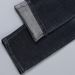 Men's Stretchy, Stylish Black Jeans With A Multi Layered Design, Slim Fit, Straight Leg, Suitable For All Seasons._mkmklike.com