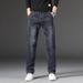 Four Seasons Versatile Jeans Men's Loose Casual Elastic Straight Pants Men's Fattened Plus Size Business Jeans Men's_mkmklike.com