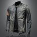 Loom 2024 Spring Autumn Retro Denim Men's Trendy Brand European And American Street Style Motorcycle Workwear Stand Collar_mkmklike.com