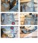 Summer 2025 Denim Shorts Casual Short Pants Men's Ripped Holes Do Old Embroidery Patch Low Rise Designer Denim Jeans For Men_mkmklike.com