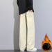 Fleece Thickened Jeans Retro Straight Pants Tooling Casual Pants For Men And Women_mkmklike.com