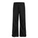 Unisex Cleanfit Black & Blue Flared Denim Pants - 90s Vintage Drape, Straight-Leg Casual Trousers For Men & Women_mkmklike.com