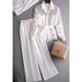 Women's Clothing Capable Temperament Women's Clothing High End Salty Light Mature Professional White Shirt Wide Leg Pants Two Piece Suit_mkmklike.com