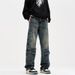 Nordmann Vintage Design Multi-Pocket Jeans For Men, Autumn And Winter Loose Straight Wide-Leg, American Style Trendy Casual_mkmklike.com