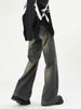 Straight Tube Micro Flared Jeans For Men, Trendy Brand American Washed Long With A Vintage Design, Casual Wide Leg Pants_mkmklike.com